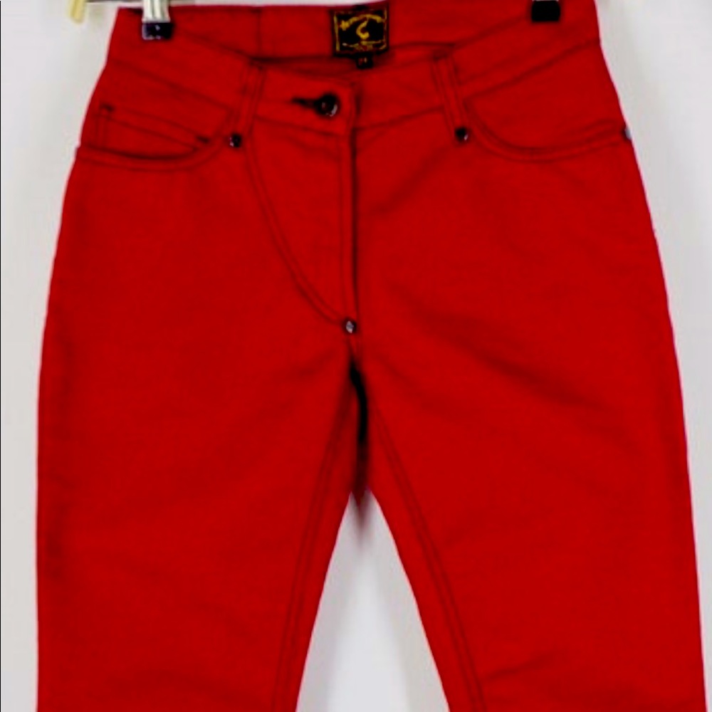 Westwood Cropped stylish Red Jeans